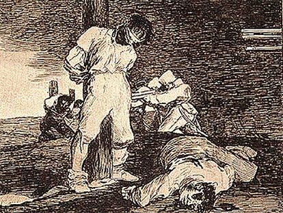 Grabado de la serie 'Los desastres de la guerra' (1810-1815), de Francisco de Goya.