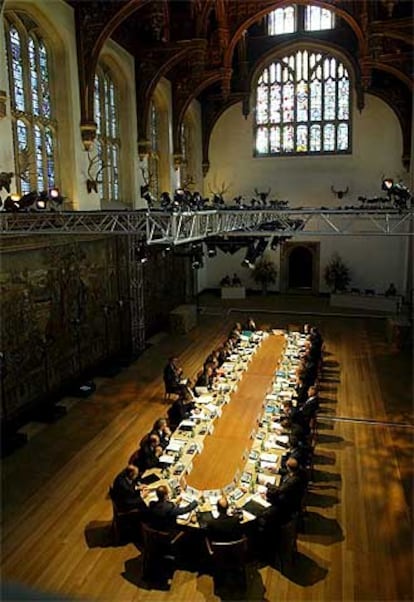 Reunión de los líderes de la UE en Hampton Court el pasado jueves.