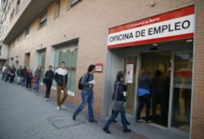 Imagen de una oficina del Servicio P&uacute;blico de Empleo en Madrid.