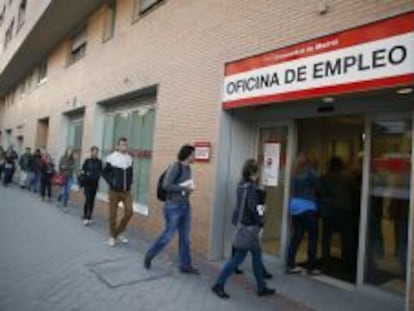 Imagen de una oficina del Servicio P&uacute;blico de Empleo en Madrid.