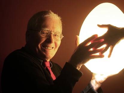 James Lovelock químico medioambiental, creador de la teoría de Gaia, en Madrid en 2007. 