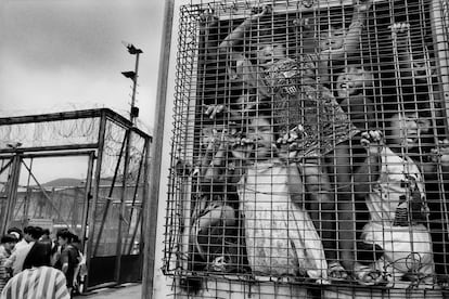 Campo de refugiados vietnamitas en Hong Kong (1995).