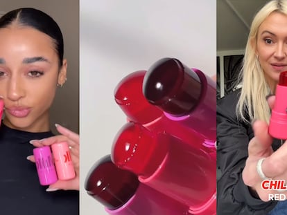 Varias 'influencers' probando el nuevo producto para mejillas y labios de Milk Makeup y reseñándolo en redes sociales. INSTAGRAM MILK MAKEUP.