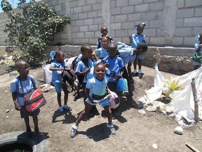 En la escuela comunitaria de Fe y Alegría en Canaán estudian 488 alumnos, desde preescolar hasta octavo grado.