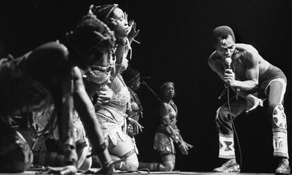 Portada de un disco del nigeriano Fela Kuti.