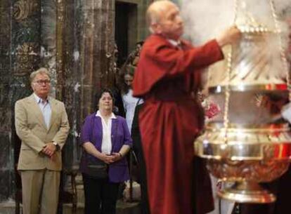 Martin Sheen, en la Catedral de Santiago