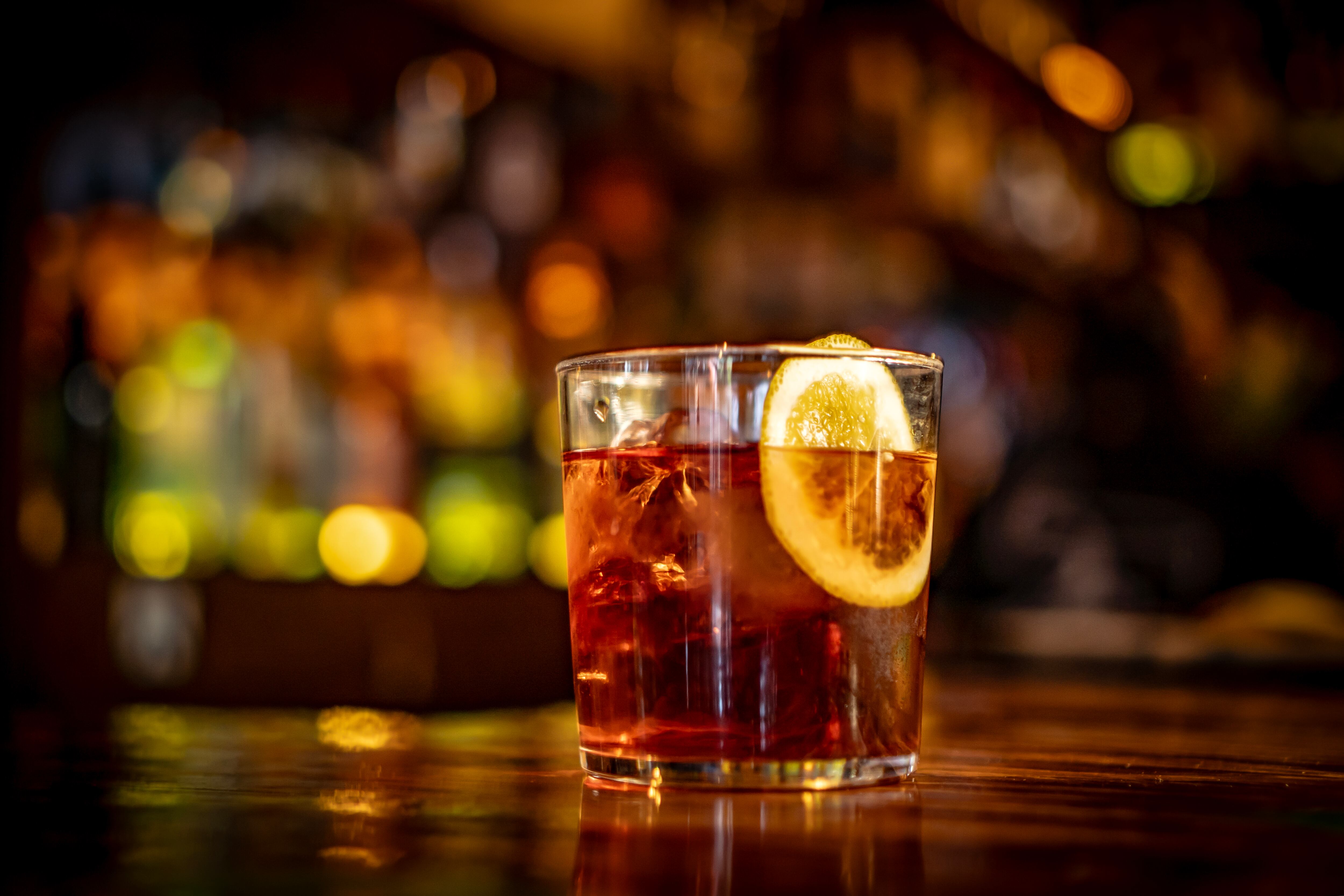 Un negroni del Café Tacobar.