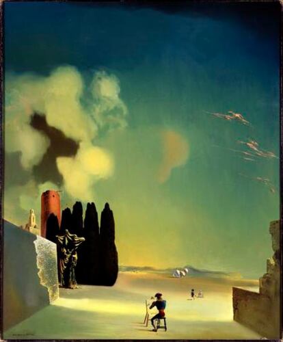 La Fundación Gala-Salvador Dalí presenta la obra por la que más ha pagado hasta ahora (7,8 millones de euros), 'Elementos enigmáticos en un paisaje'.