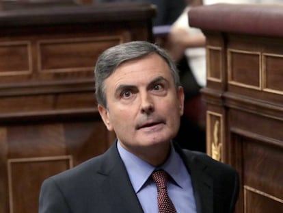 Pedro Saura, en el Congreso de los Diputados. 