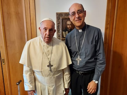 El papa Francisco y Víctor Manuel Fernández