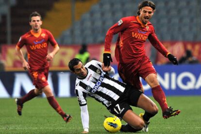 El delantero del Roma Osvaldo durante el partido ante el Udinese del pasado viernes.