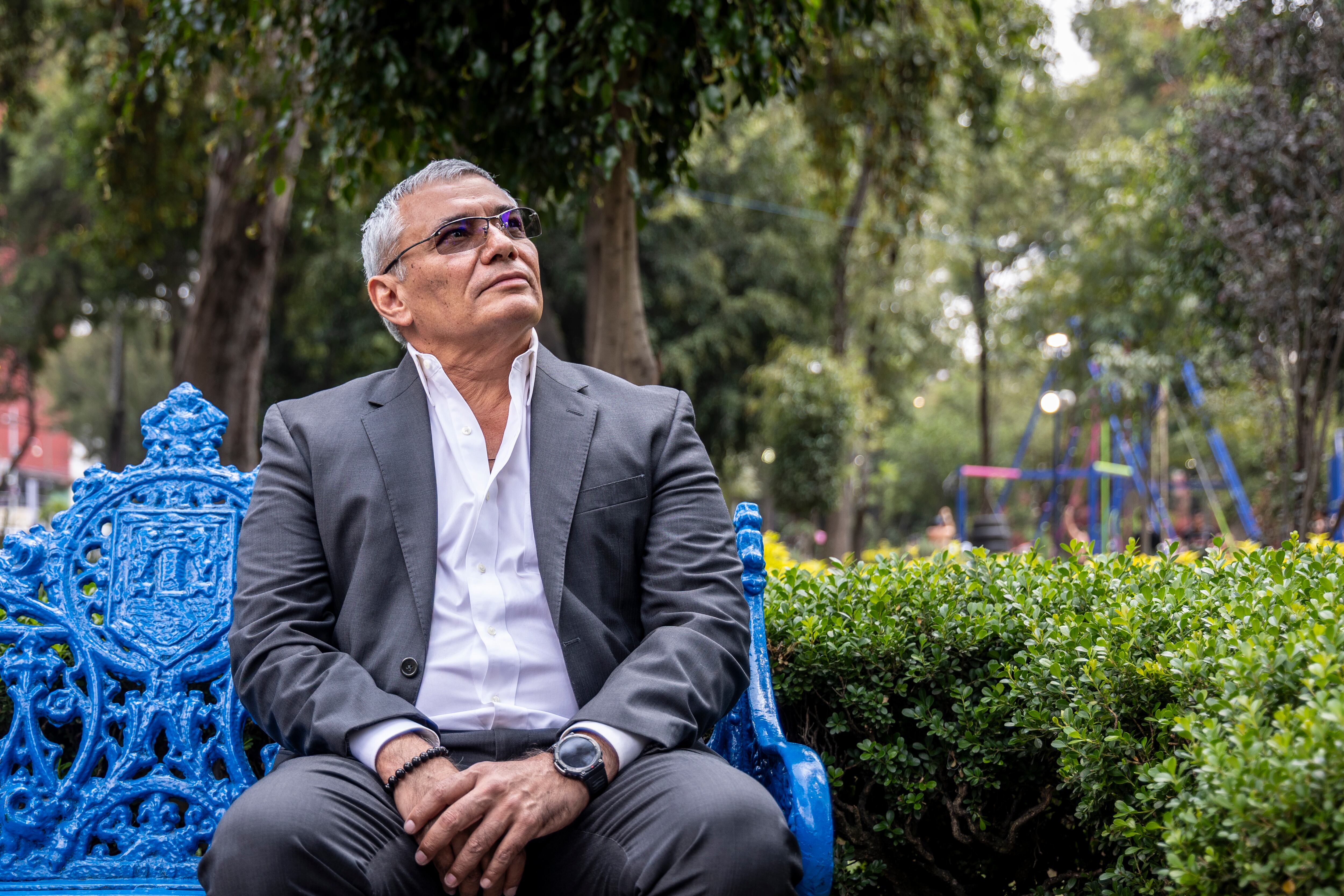 Sigales Obrador Garrido, juez de control en materia penal adscrito al Centro de Justicia en Colima, antes de la entrevista.