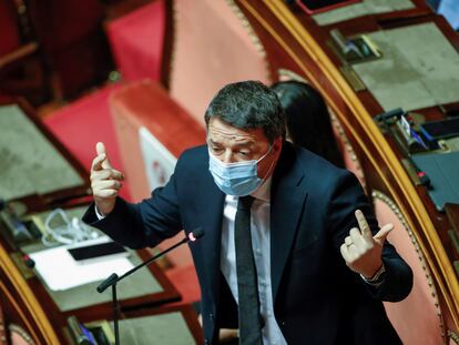 Matteo Renzi, en el Senado el pasado diciembre.