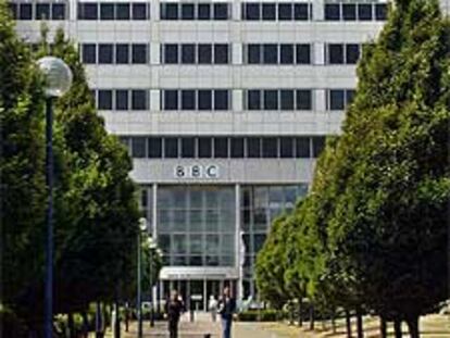 Edificio central de la sede de la BBC en Londres.