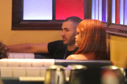 Rihanna y Benzema, desayunando en Manhattan.