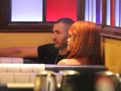 Rihanna y Benzema, desayunando en Manhattan.