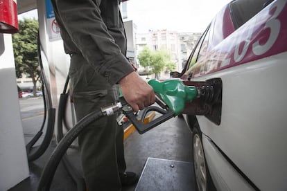 Una estaci&oacute;n de gasolina en la Ciudad de M&eacute;xico. 