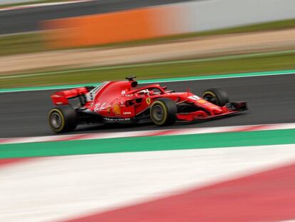 Vettel rueda en Montmel&oacute;.