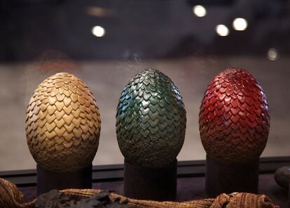 Los huevos de los tres dragones de Daenerys que aparecían en la primera temporada de la serie.