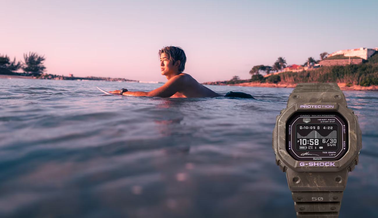 Casio lanza el G-Shock que querrán todos los surfistas: tiene pulsómetro, carga solar y te muestra las mareas