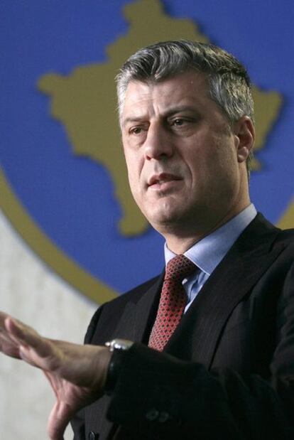 El primer ministro de Kosovo, Hashim Thaci.