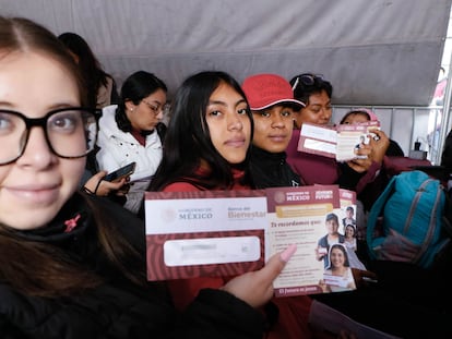 Beneficiarios del programa Jóvenes Construyendo el Futuro, en enero de 2023.
