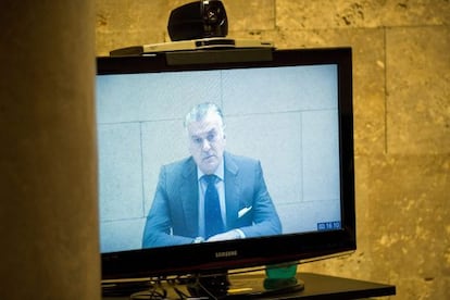 Luis Bárcenas, durante una declaración desde la cárcel.