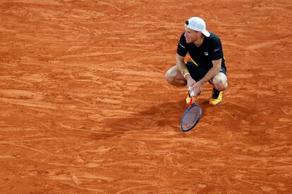 Schwartzman, durante el partido del martes contra Thiem.