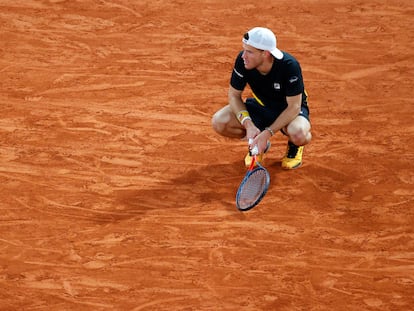 Schwartzman, durante el partido del martes contra Thiem.