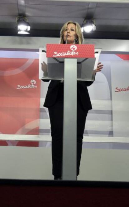 La secretaria de Política Social del PSOE, Trinidad Jiménez.