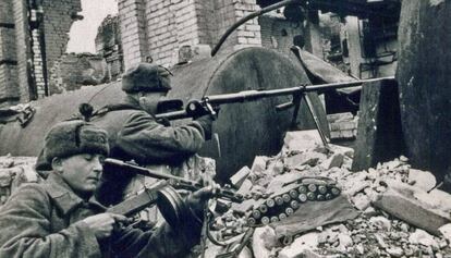 Soldats russos al setge de Stalingrad.