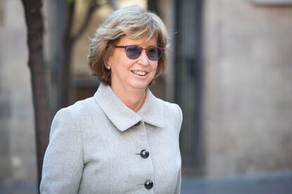 La consellera Irene Rigau, fa una setmana al Palau de la Generalitat.