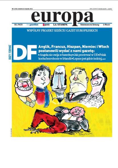 Unidos para Europa. La portada del especial, según el diario polaco 'Gazeta Wyborcza'.