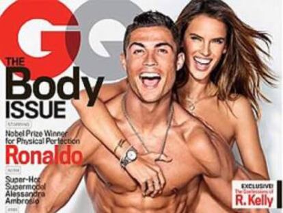 Cristiano Ronaldo y Alessandra Ambrosio posan para la revista GQ.