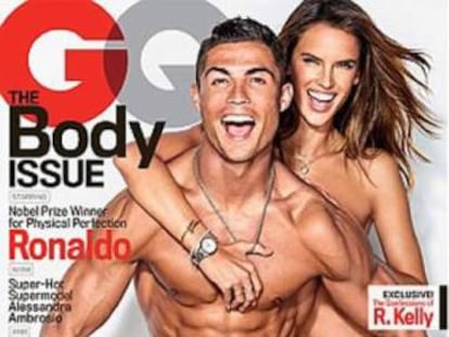 Cristiano Ronaldo y Alessandra Ambrosio posan para la revista GQ.