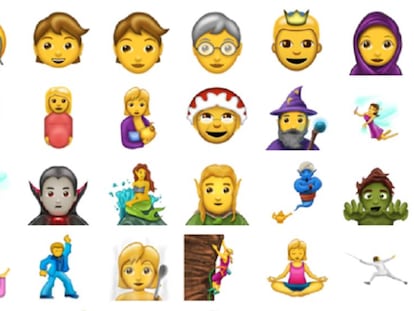 Algunos de los 'emojis' de la Emojipedia.