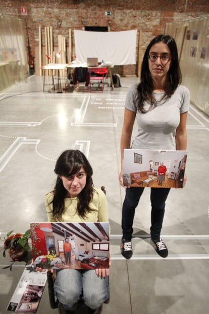 Pilar Pérez y Marta Catalán, del proyecto <i>100x100 corralas</i>.