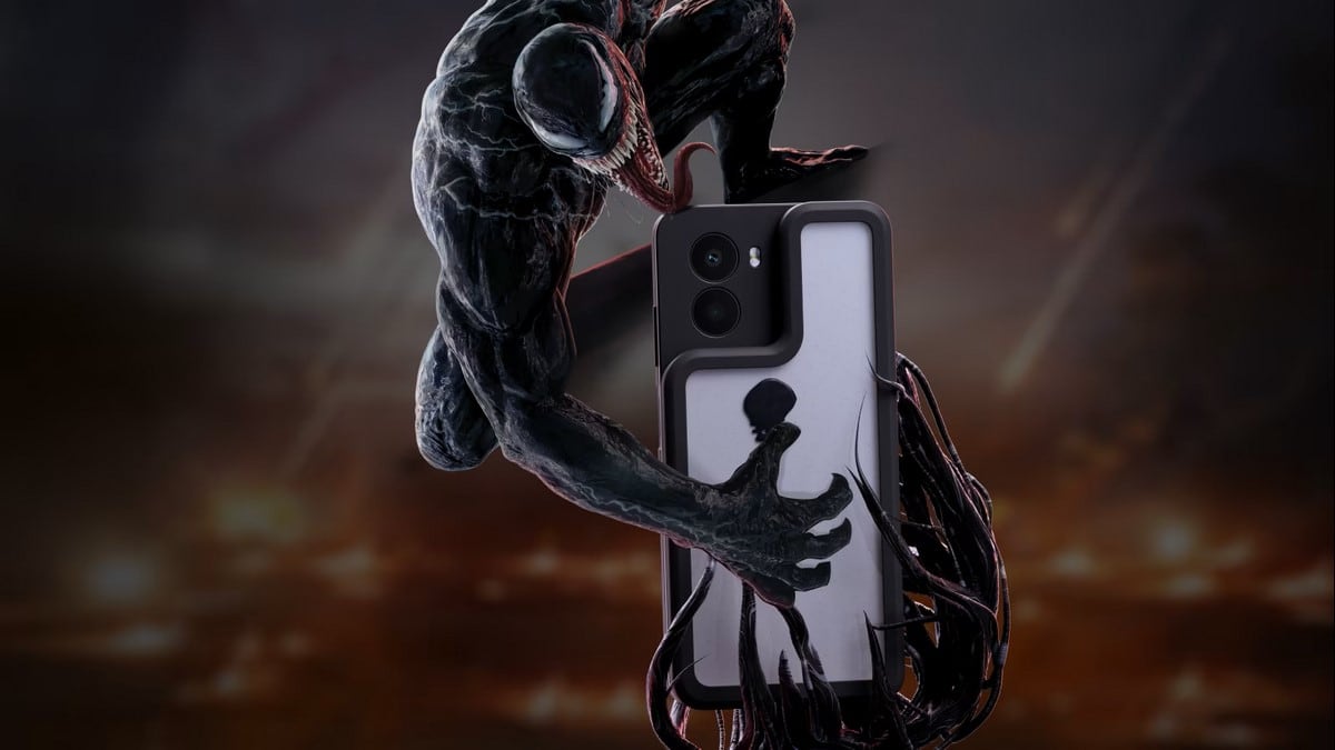 Parece que está vivo, pero es el nuevo teléfono de temática Venom para celebrar el próximo gran estreno de Sony  