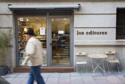 Librería Los Editores, en el barrio de Salamanca (Madrid).