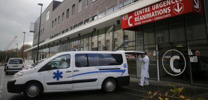 Hospital de Rennes (Francia) donde fueron trasladados los afectados.