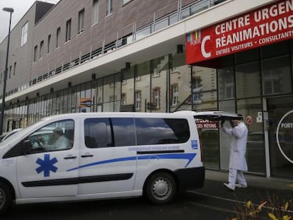 Hospital de Rennes (Francia) donde fueron trasladados los afectados.