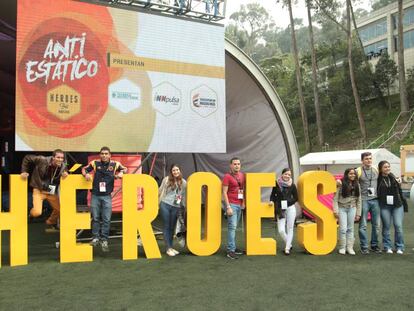 Asistentes al festival en su estreno en Bogot&aacute;.