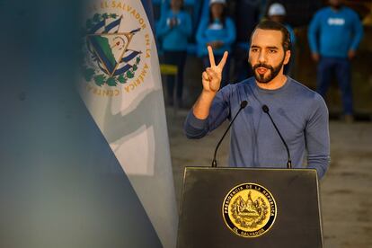 El presidente de El Salvador, Nayib Bukele, el pasado 15 de junio.