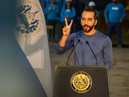 El presidente de El Salvador, Nayib Bukele, el pasado 15 de junio.