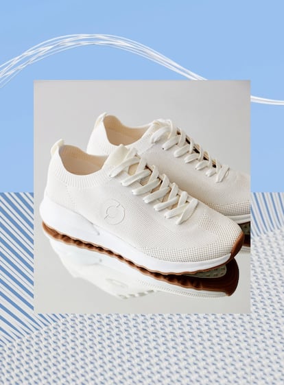 Dar el paso y frenar la huella de carbono es ahora más literal que nunca. Este es el gran reto que persigue la nueva zapatilla Prince Knit de Ecoalf, capaz de reducir las emisiones de CO₂ de 13,6 kilos en una deportiva normal hasta los 4,85 kilos durante su producción total. Aseguran que es la más baja del mercado. Su cómodo diseño de líneas puras está basado en el clásico tejido del hilo de mar de la marca fabricado con botellas de plástico recogidas en los fondos de los océanos. Precio: 93 euros en ecoalf.com.