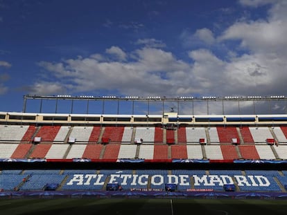 El estadio Vicente Calderón.