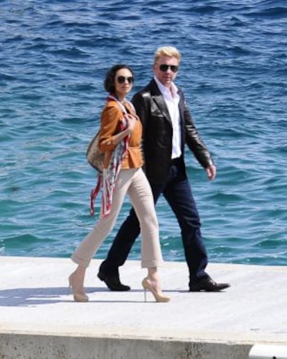 Boris Becker y su esposa Lilly Kerssenberg, en Cannes