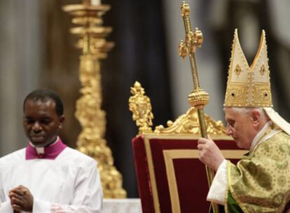 El Papa durante la clausura del sínodo sobre África el pasado domingo.