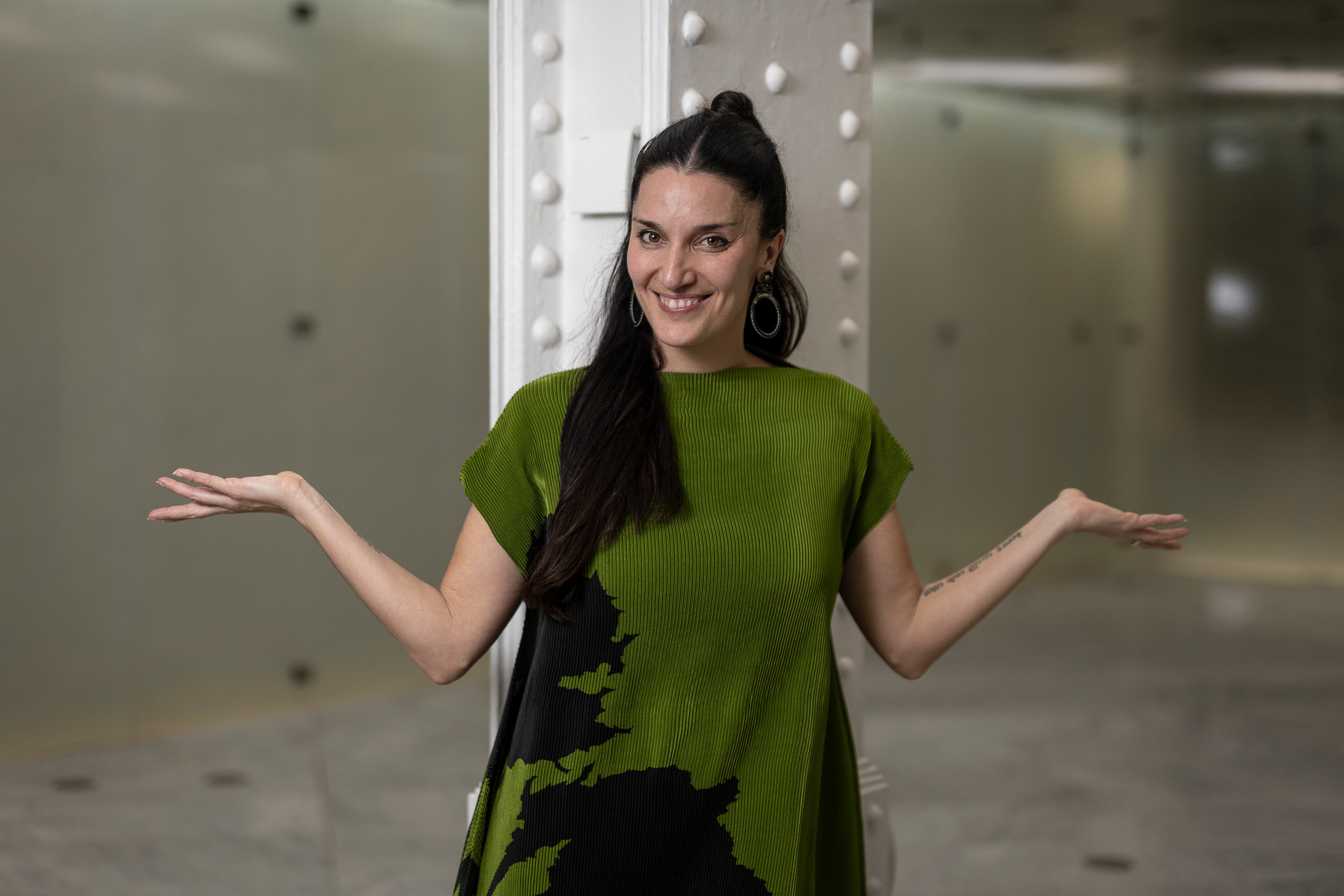 Andrea Fuentes, en el Movistar Center de Barcelona.