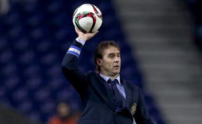 Julen Lopetegui, en el estadio Dragao